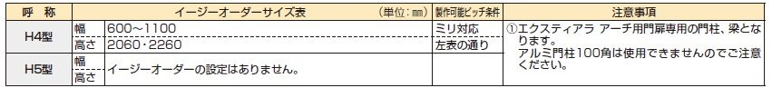 エクスティアラ アーチ用門扉H5型 【2022年版】_価格_2