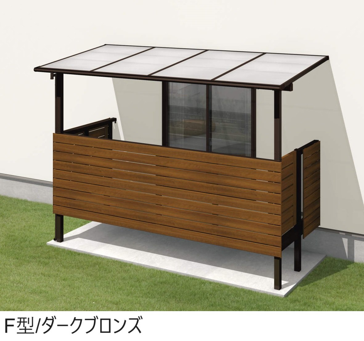 三協アルミの「レボリューA屋根(オルネ 庭置き式用 600タイプ 出幅移動納まり)【2024年版】」のサブ画像1