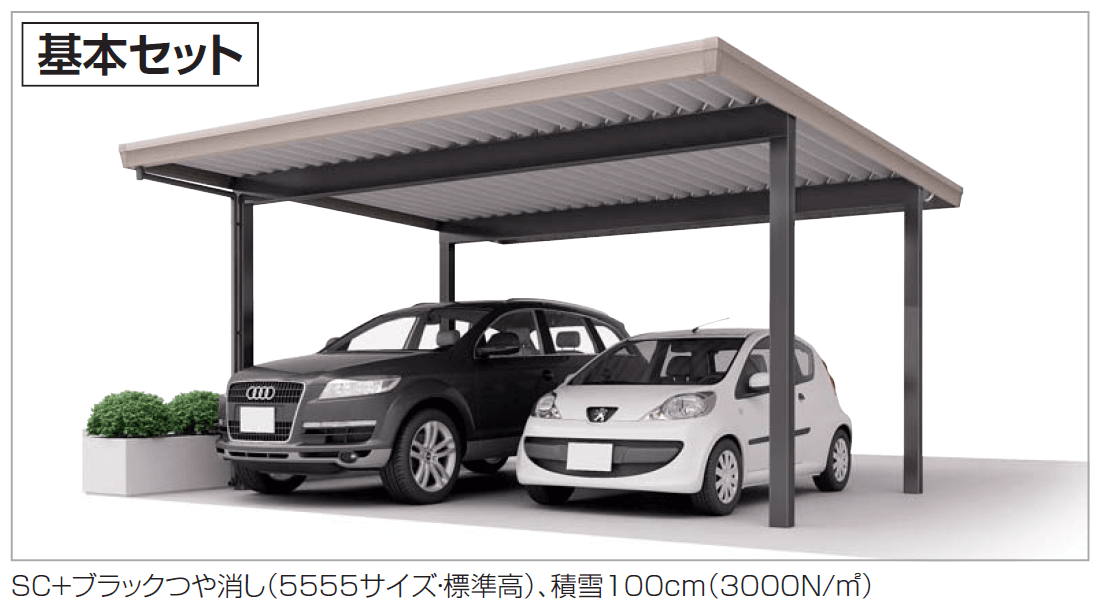 四国化成の「レジストポートSG 間口55サイズ(車2台用)【2024年版】」のサブ画像1
