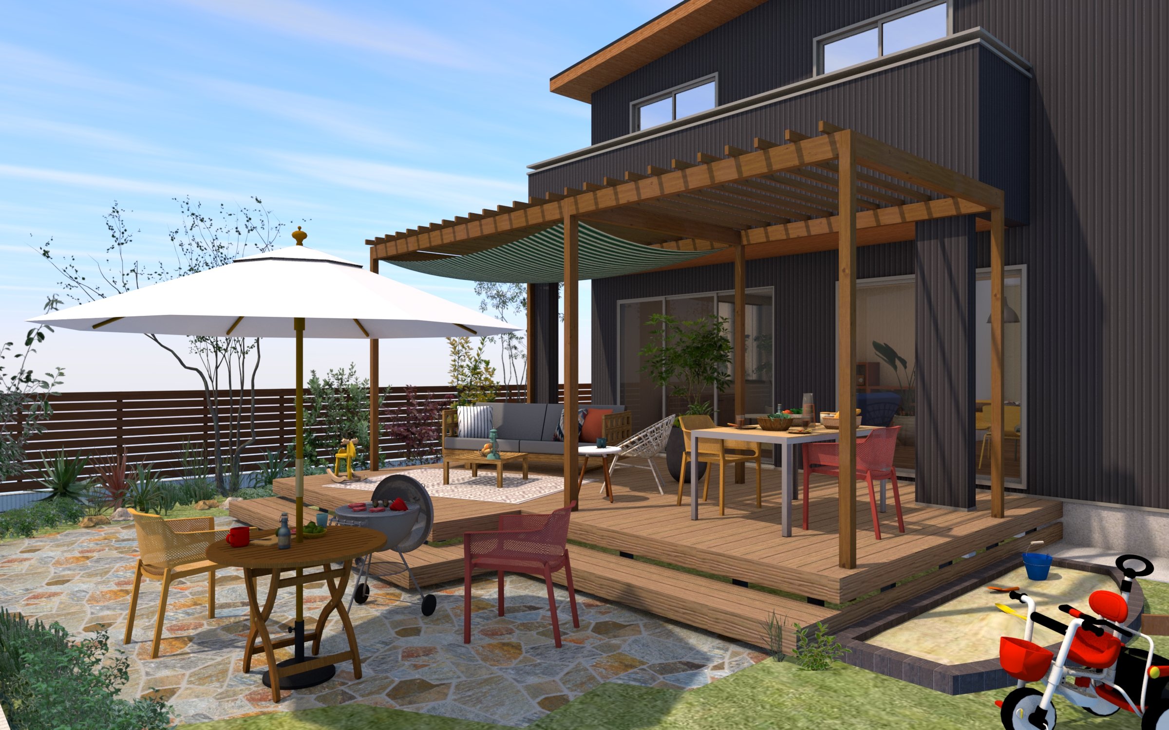 タカショーの「マーケットパラソル」