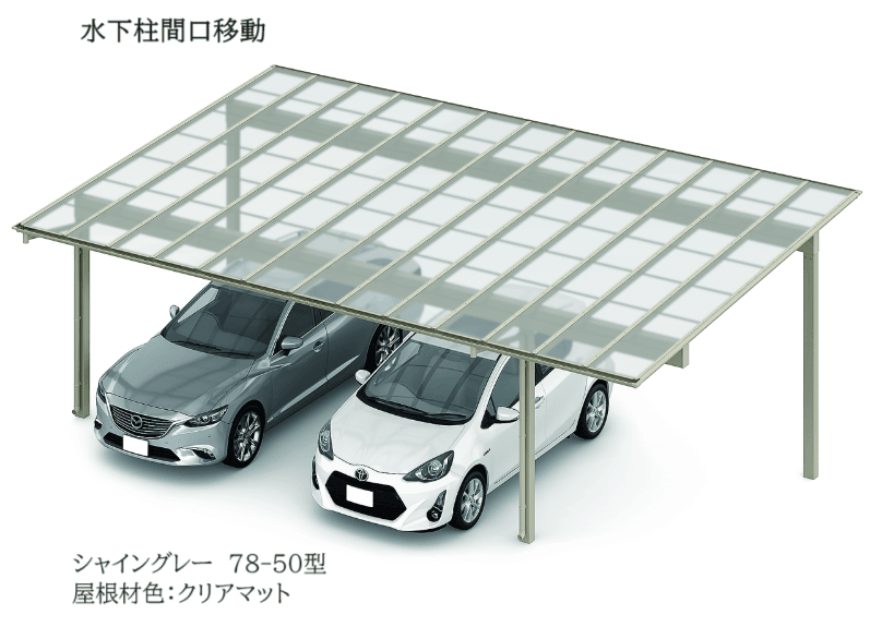 LIXILの「フーゴF 3台用 柱間口移動」のサブ画像1