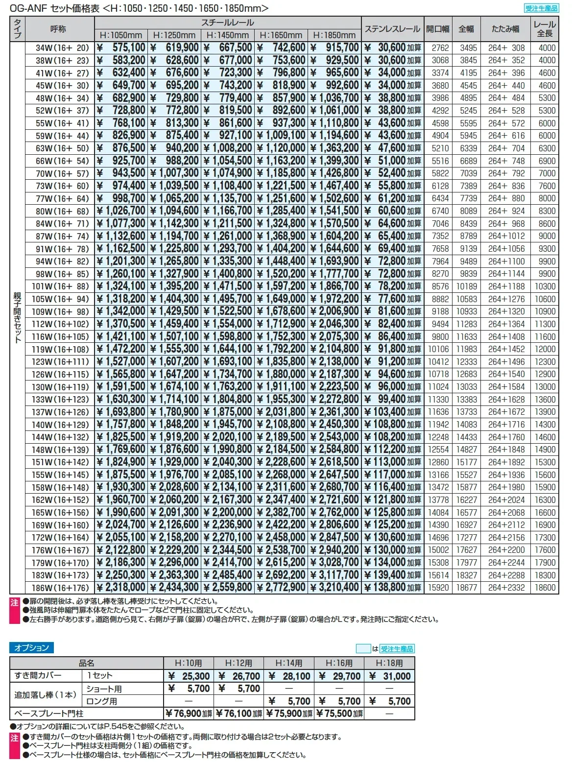 アルテンダAN型 フラットレールタイプ_価格_4