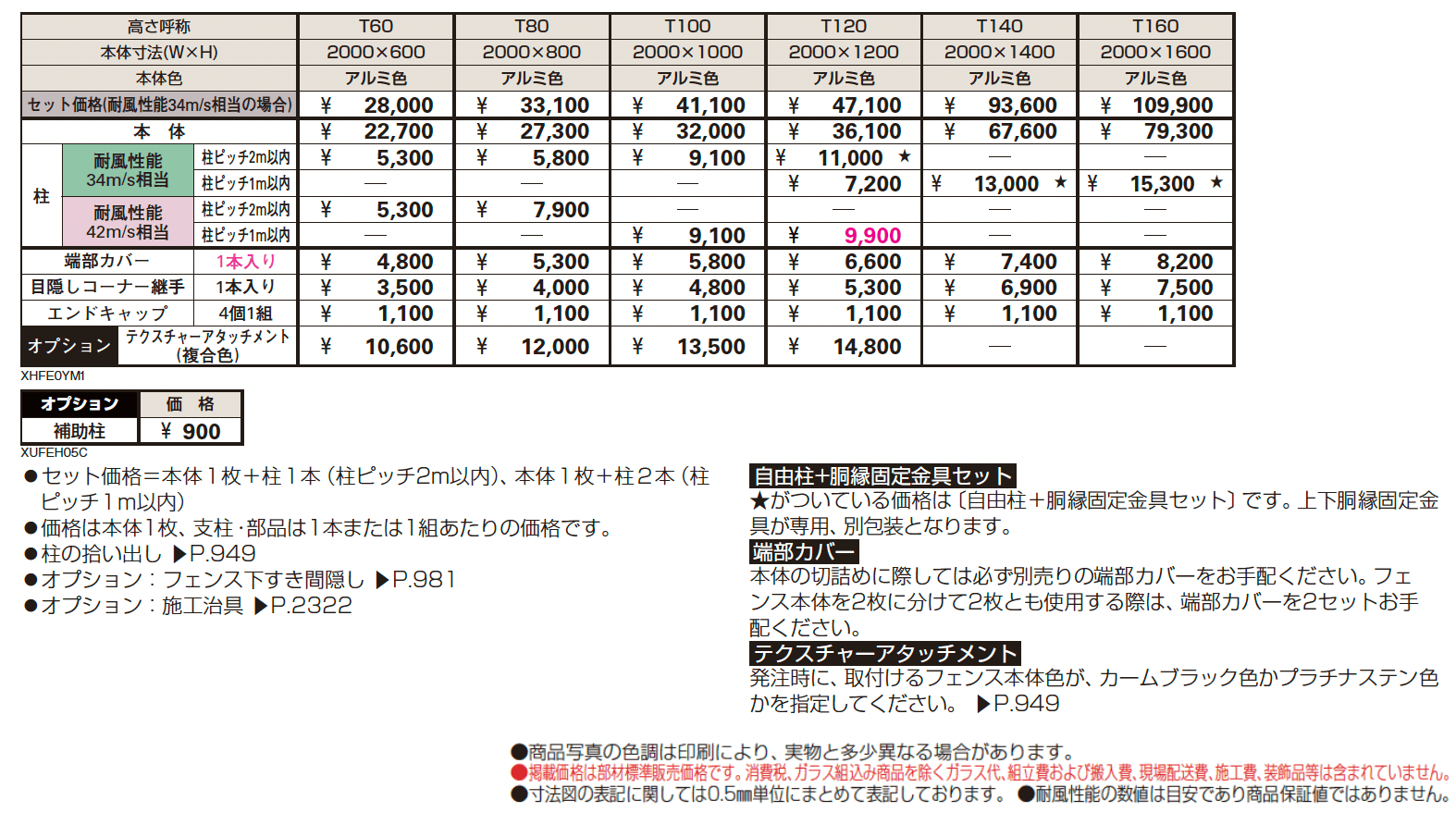 シンプレオ フェンスYM1型 横目隠し【2024.6月発売】_価格_1