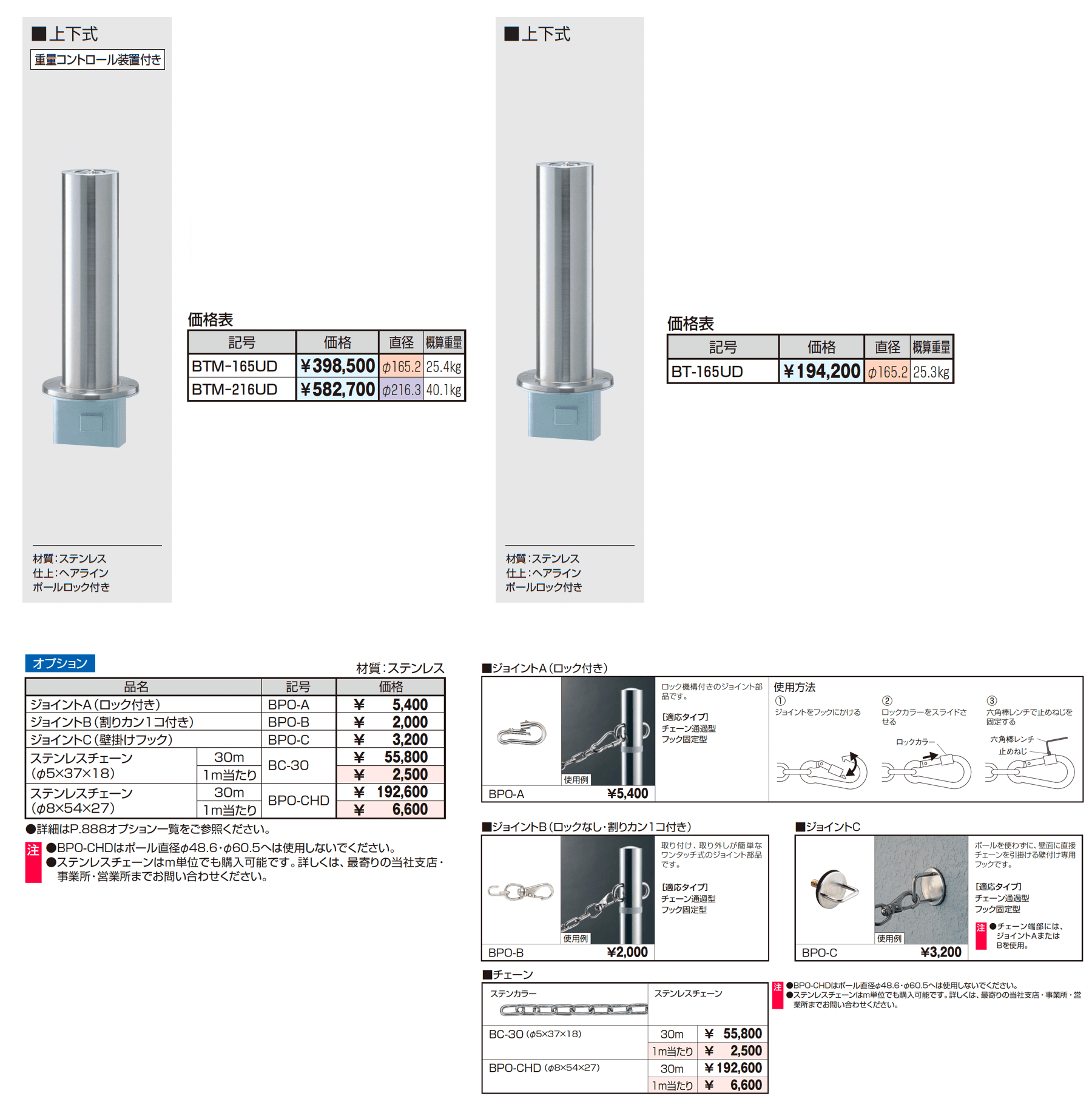 ビポール チェーン通過型_価格_2
