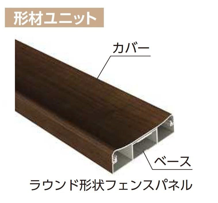 YKK APの「カスタマイズパーツ フェンス材・フェンス笠木」のサブ画像2