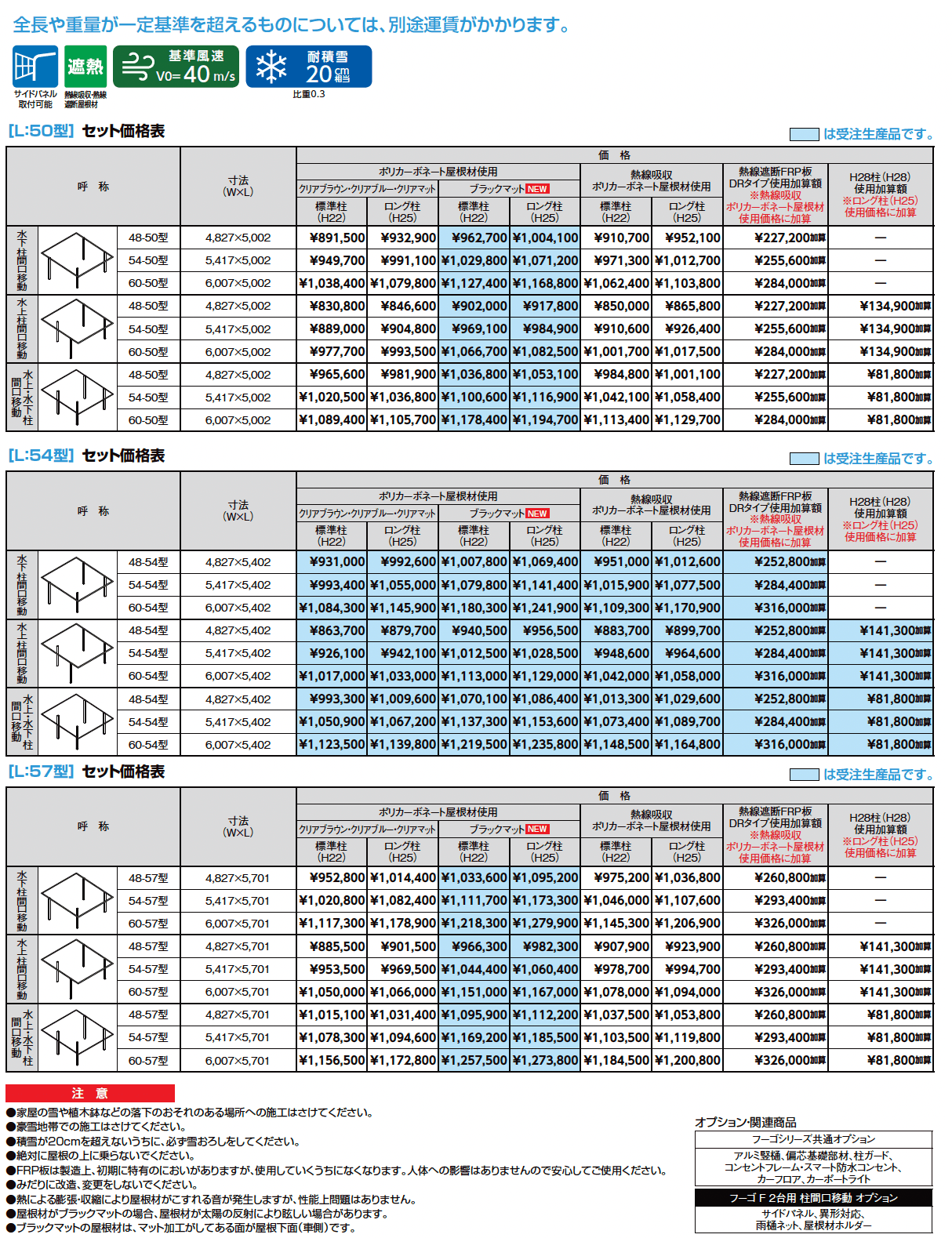 フーゴF 2台用 柱間口移動_価格_1