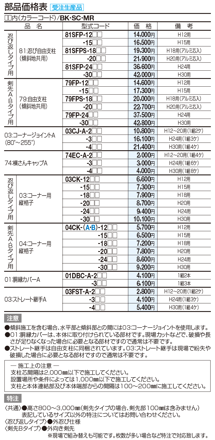 GTF3型(剣先Bタイプ)【2023年版】_価格_3