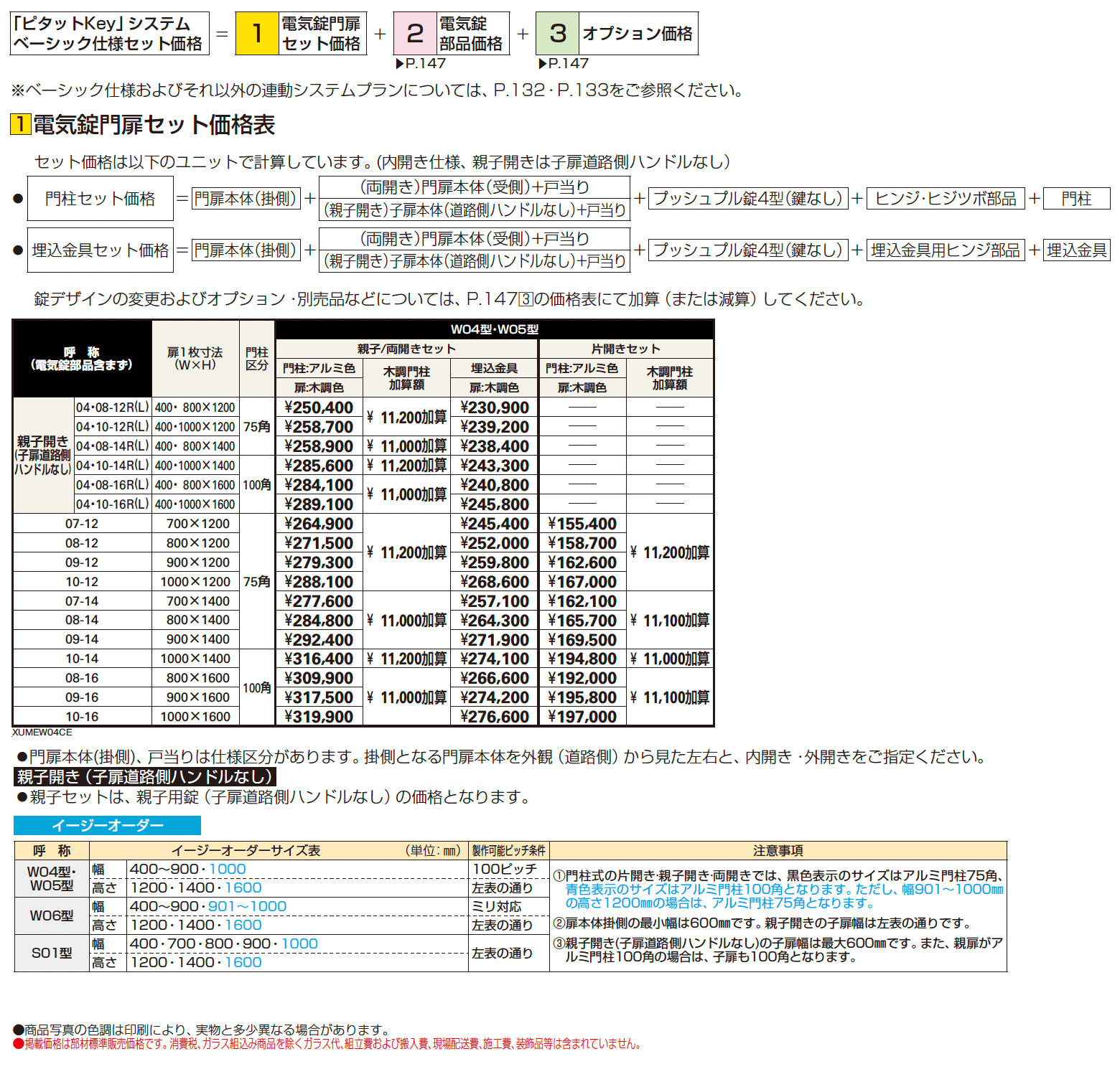 〔ピタットKey システム〕電気錠付 ルシアス 門扉シリーズ W05型【2024年版】_価格_1