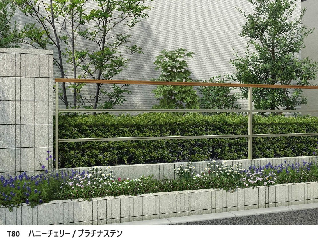 YKK APの「ルシアス フェンスLite A03型 横格子2本【2024年版】」