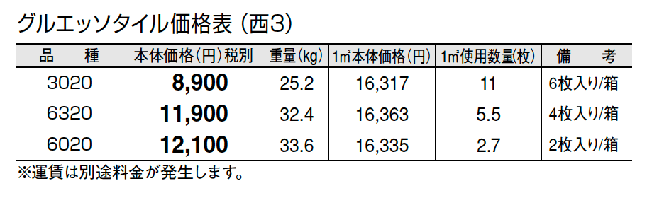 グルエッソ タイル シリーズ【2024年版】_価格_5