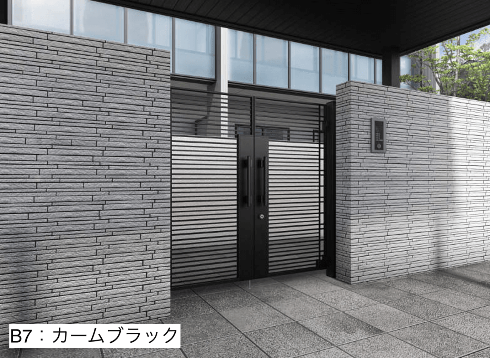 YKK APの「電気錠付共用門扉 シャローネ 門扉SA01型【2023年版】」