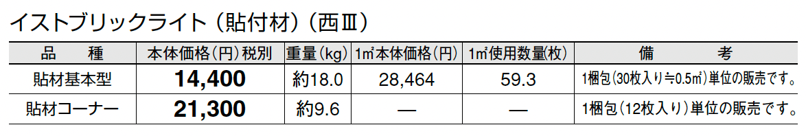 イストブリックライト(貼付材)_価格_5