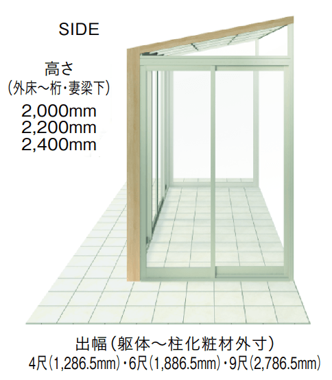 LIXILの「ガーデンルームGF 土間仕様」のサブ画像2