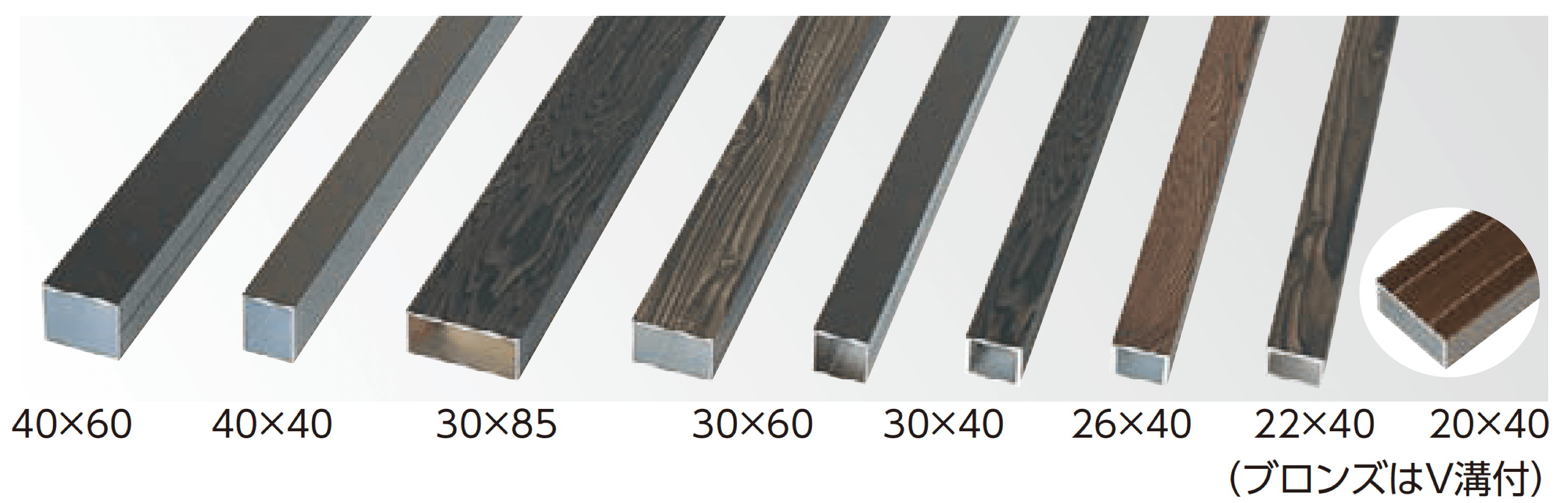 タカショーの「アル銘木®︎部材」