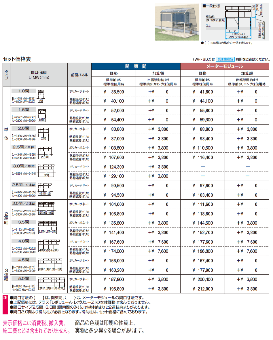 レボリューA(前面パネル 一段仕様)【2024年版】_価格_1