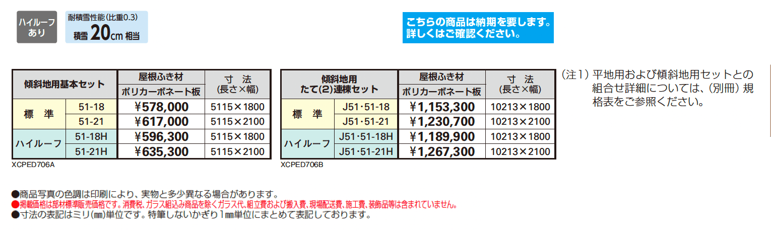 ラバーアプローチ 傾斜地用セット_価格_1