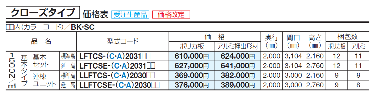 サイクルポート LIFT(リフト)(クローズタイプ)【2024年版】_価格_1