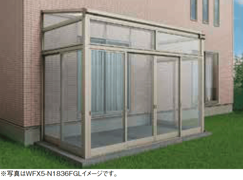 大仙の「ソレイドテラス囲い ノーマルサッシ(ランマFIX)【土間仕様】」のサブ画像1