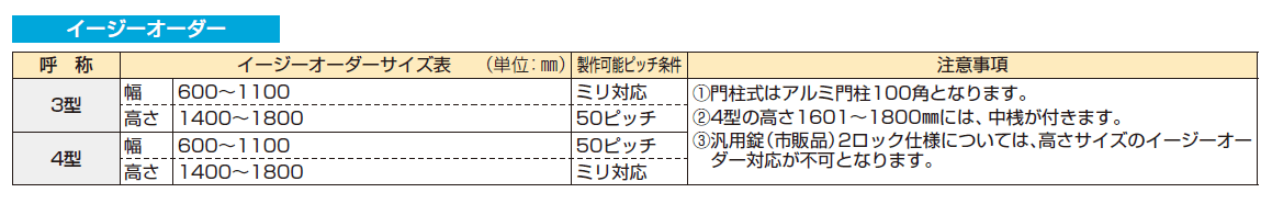 〔共用門扉〕シンプレオ 門扉3型【2024年版】_価格_2