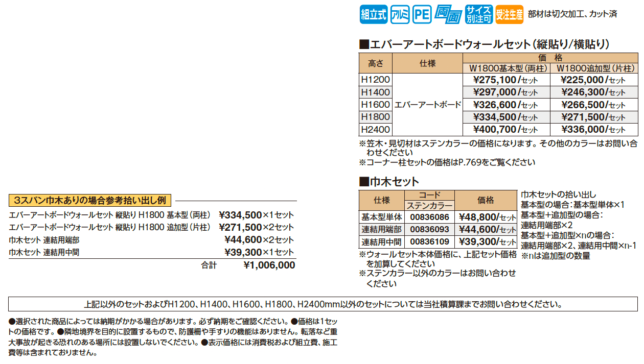 エバーアートボード®ウォールセット【2025年版】_価格_1