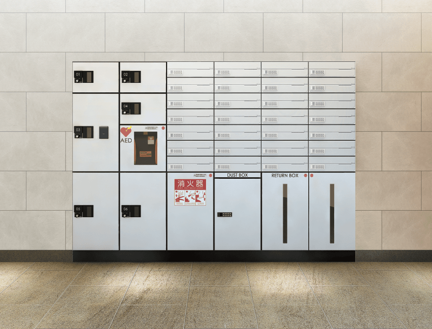 ナスタの「宅配ボックス 前入前出 KS-TLJ」