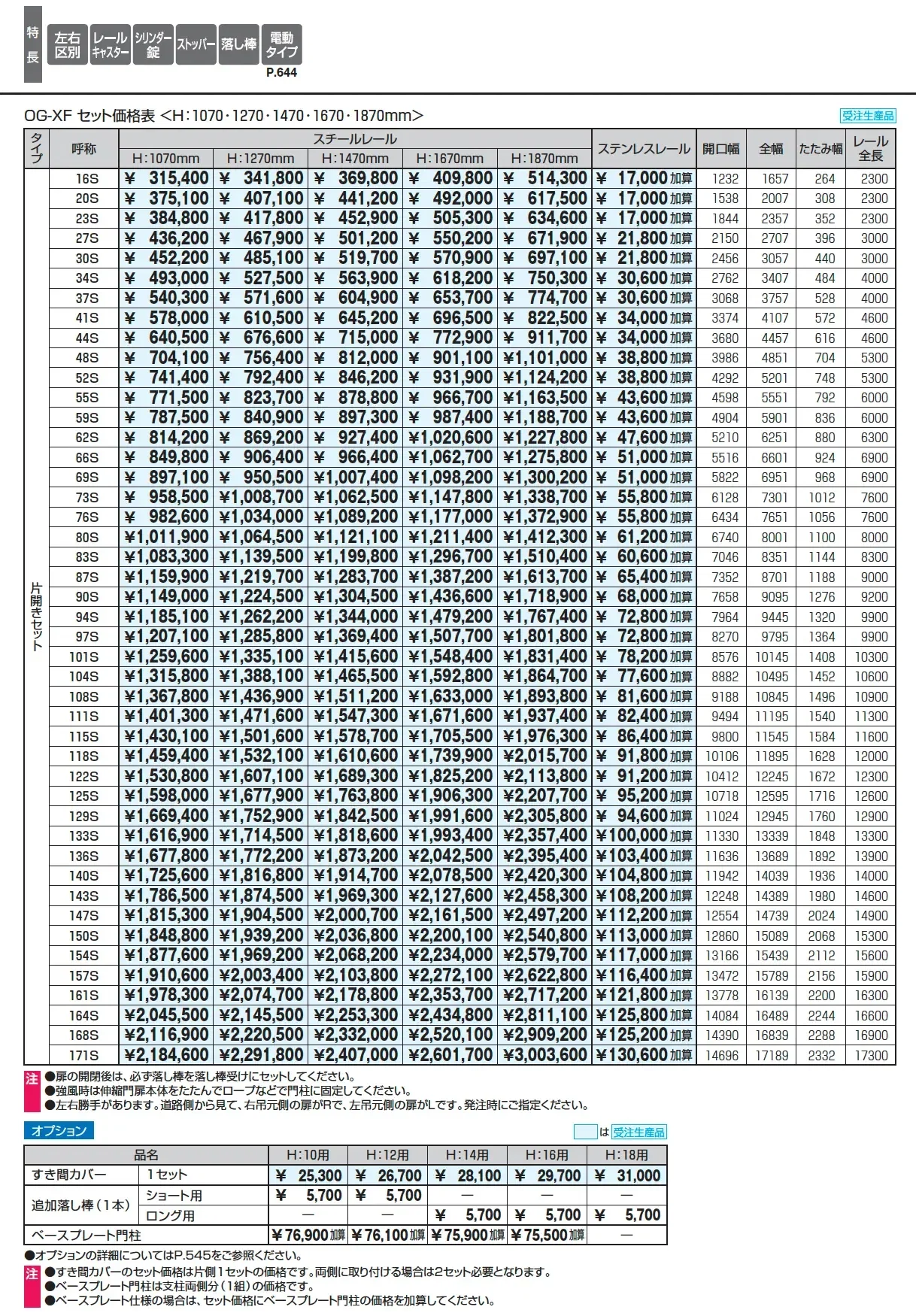 アルテンダX型 フラットレールタイプ_価格_1