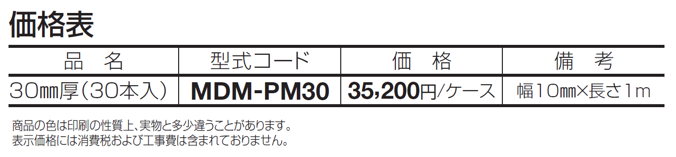 マサドミックス用目地棒【2024年版】_価格_1