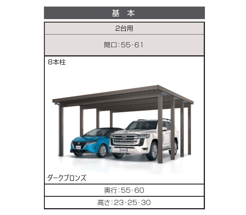 三協アルミの「G1-R/ジーワン アール(耐積雪量200cm仕様:基本・奥行延長・間口延長・奥行連結・間口連結)」のサブ画像1