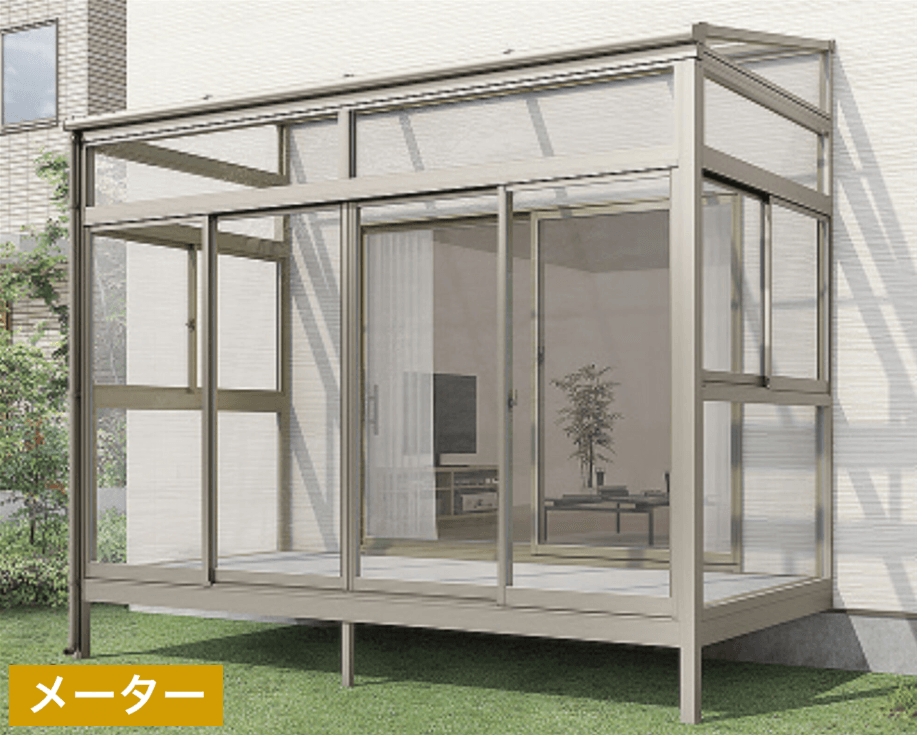 LIXILの「サニージュ F型 床納まり(ランマ付き)メーター」