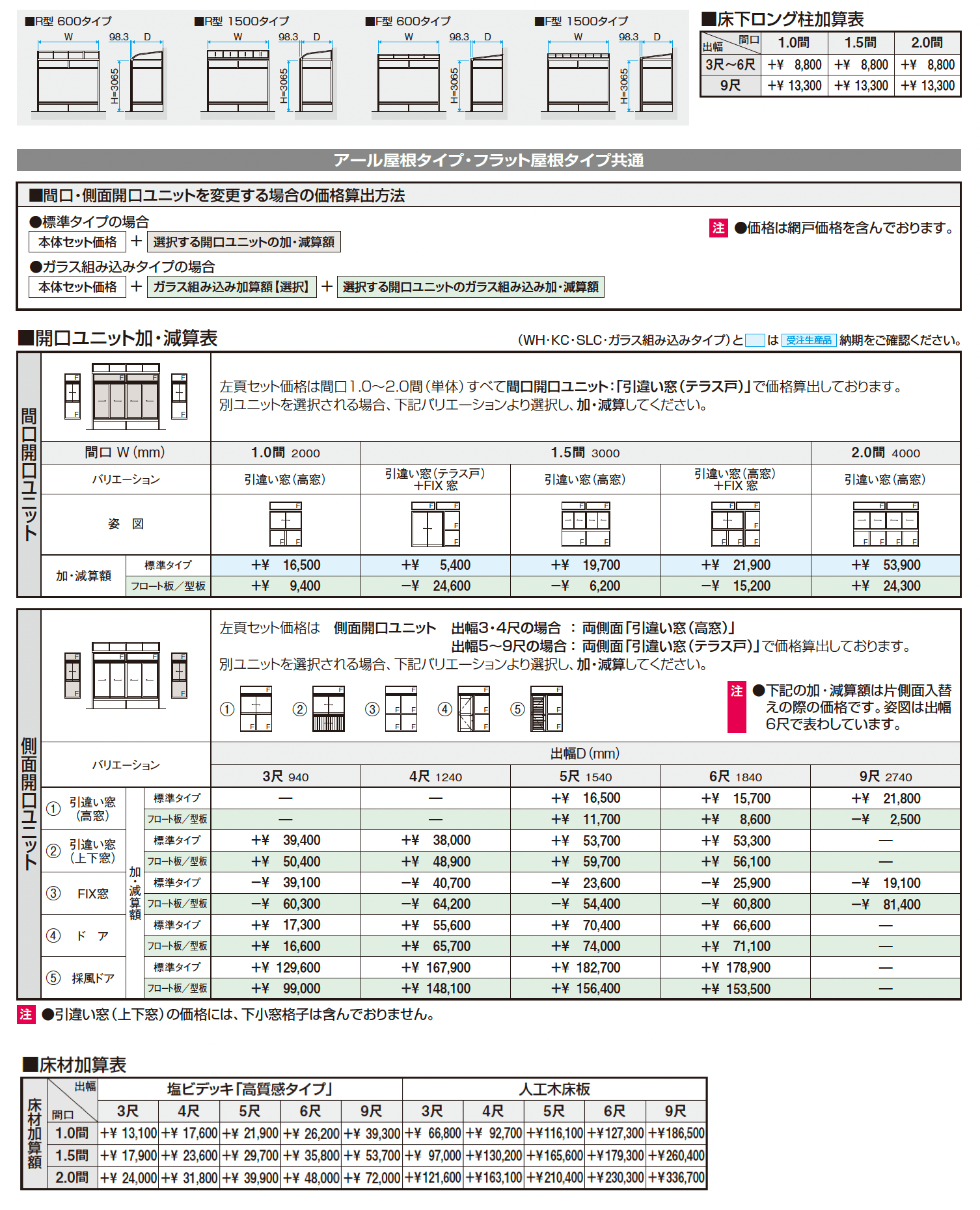 晴れもようwith(床仕様/ランマ付き H20サイズ メーターモジュール)_価格_2