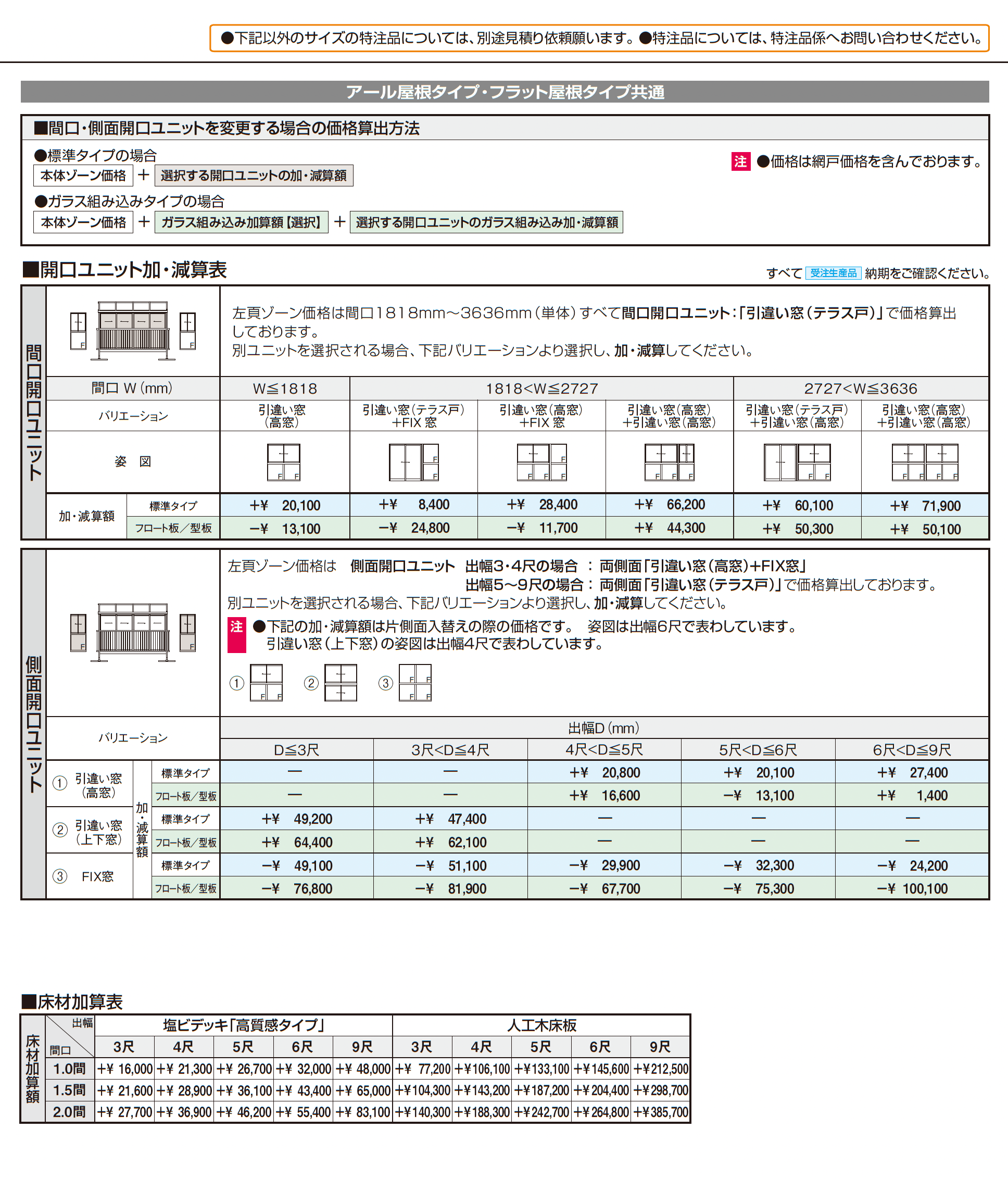 晴れもようwith特注品(バルコニー仕様/屋根置式 H20サイズ)_価格_2