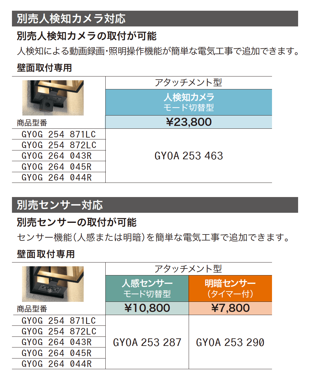 GYOG 264 043R/045R/044R【2024年版】_価格_2