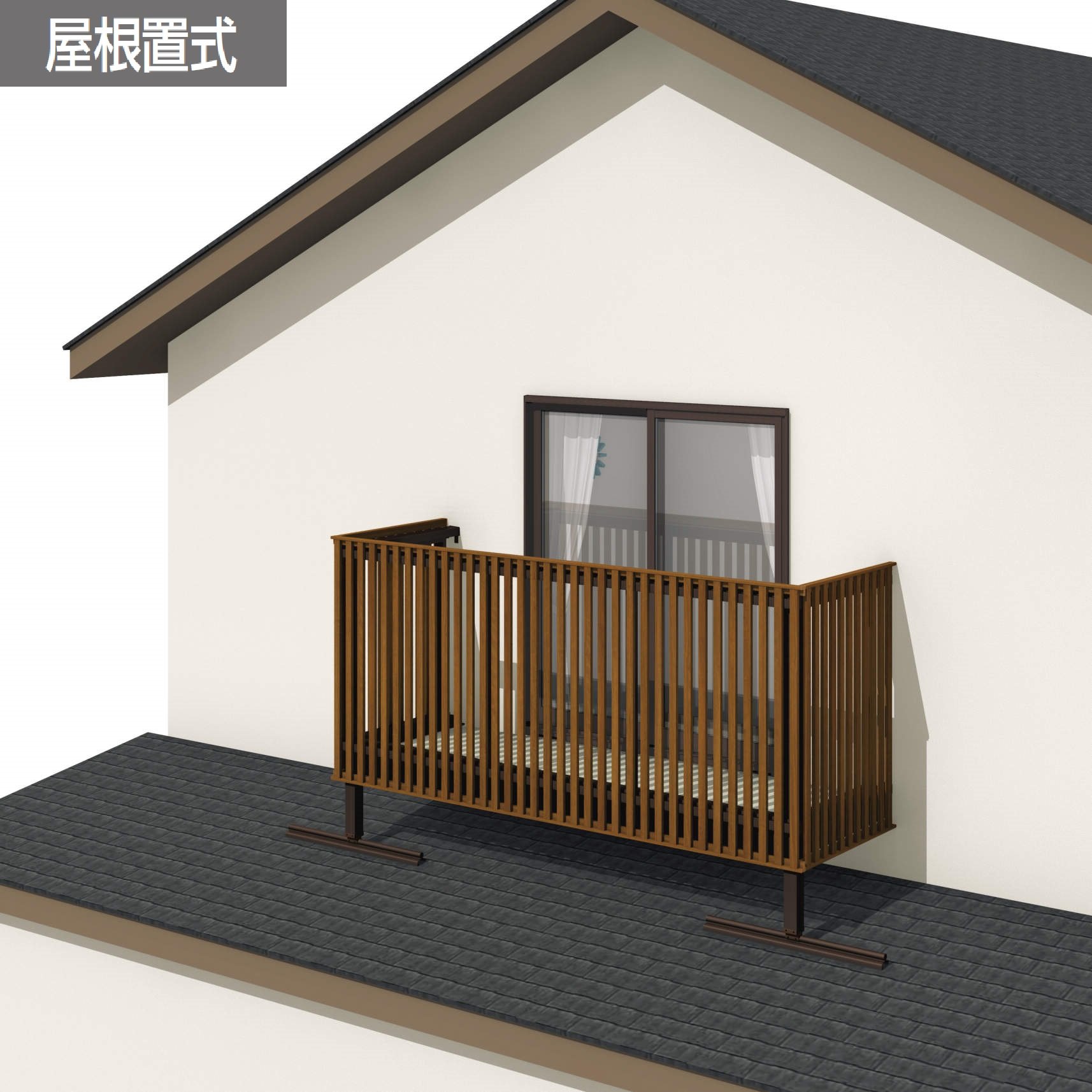 三協アルミの「オルネ(屋根置式 たてスリット)」