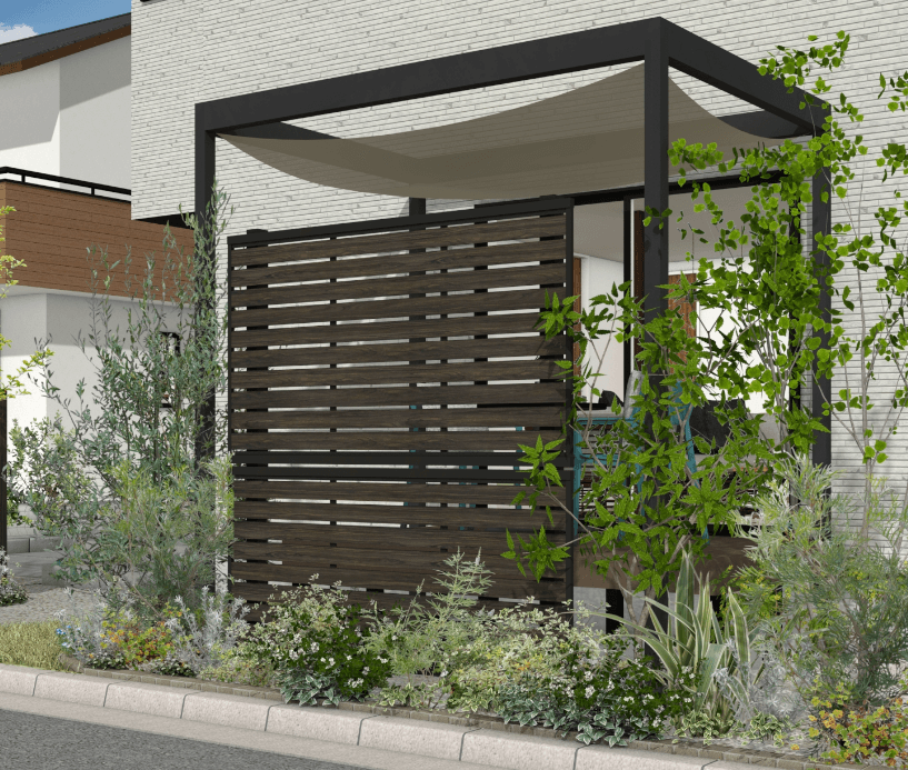 タカショーの「エバーアート®︎フェンス センシアR 横パネル」