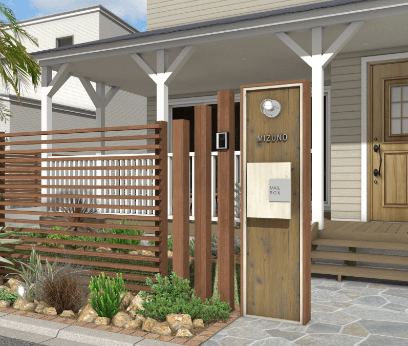 タカショーの「エバーアートボード®︎門柱スタイルズ2型」