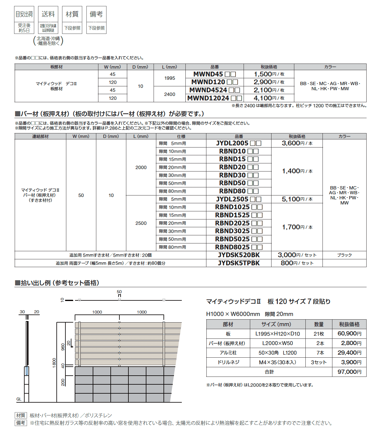 マイティウッド デコⅡ_価格_2