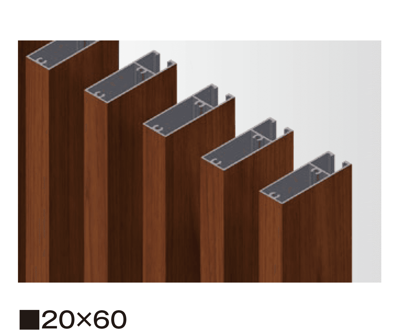 タカショーの「エバーアートウッド®︎ ルーバー部材」のサブ画像1