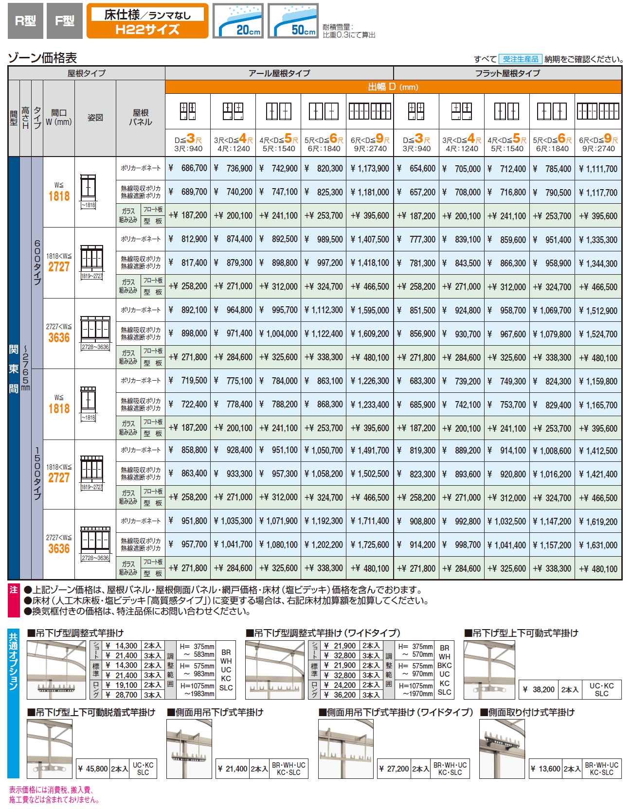 晴れもようwith特注品(床仕様/ランマなし H22サイズ)【2024年版】_価格_1