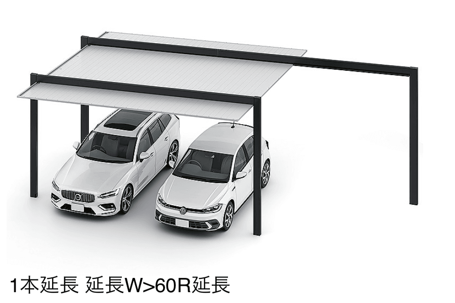 LIXILの「カーポートSC 2台用 梁延長」のサブ画像3