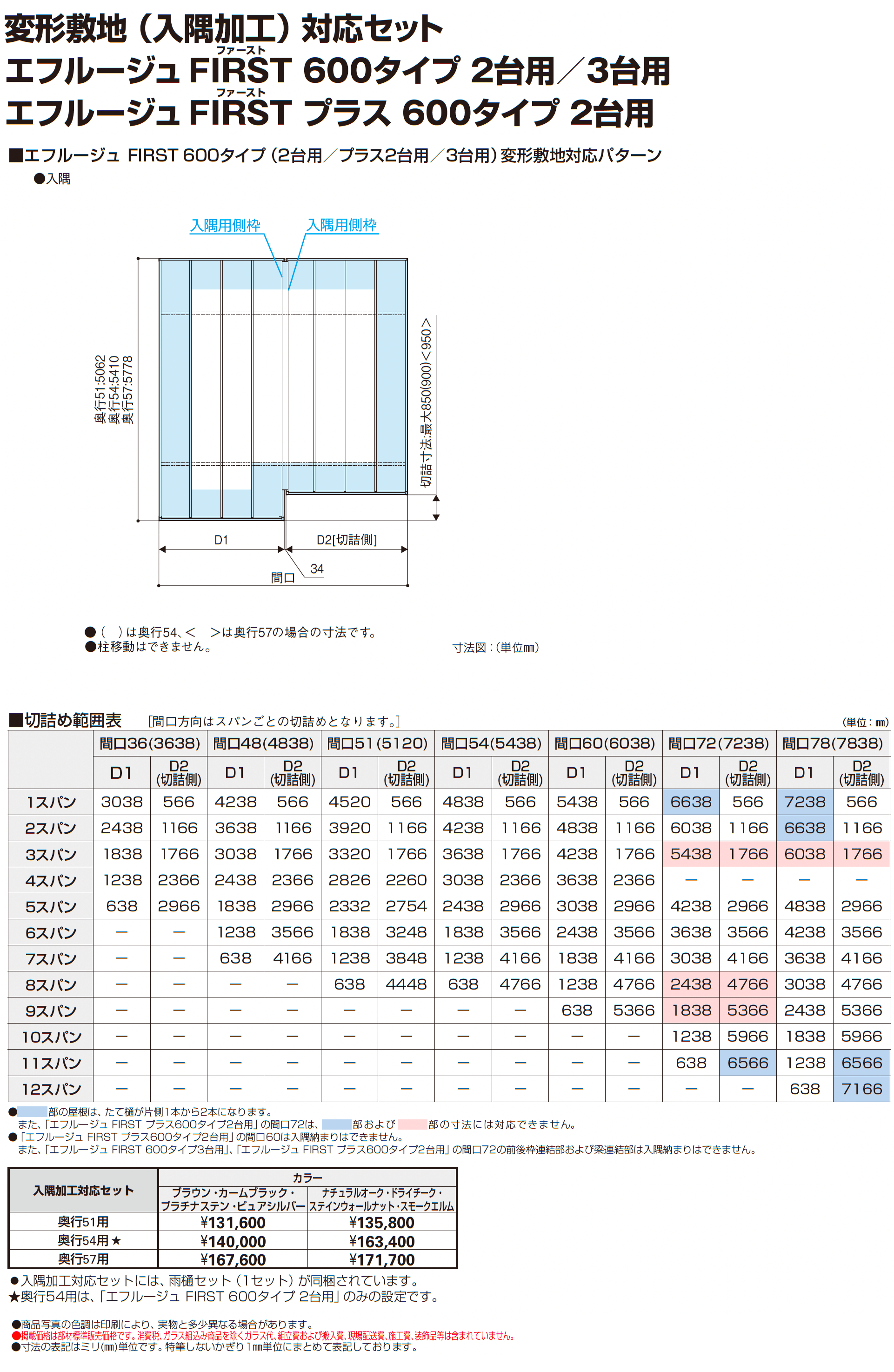 エフルージュ FIRST プラス 600タイプ 2台用(単体)_価格_9