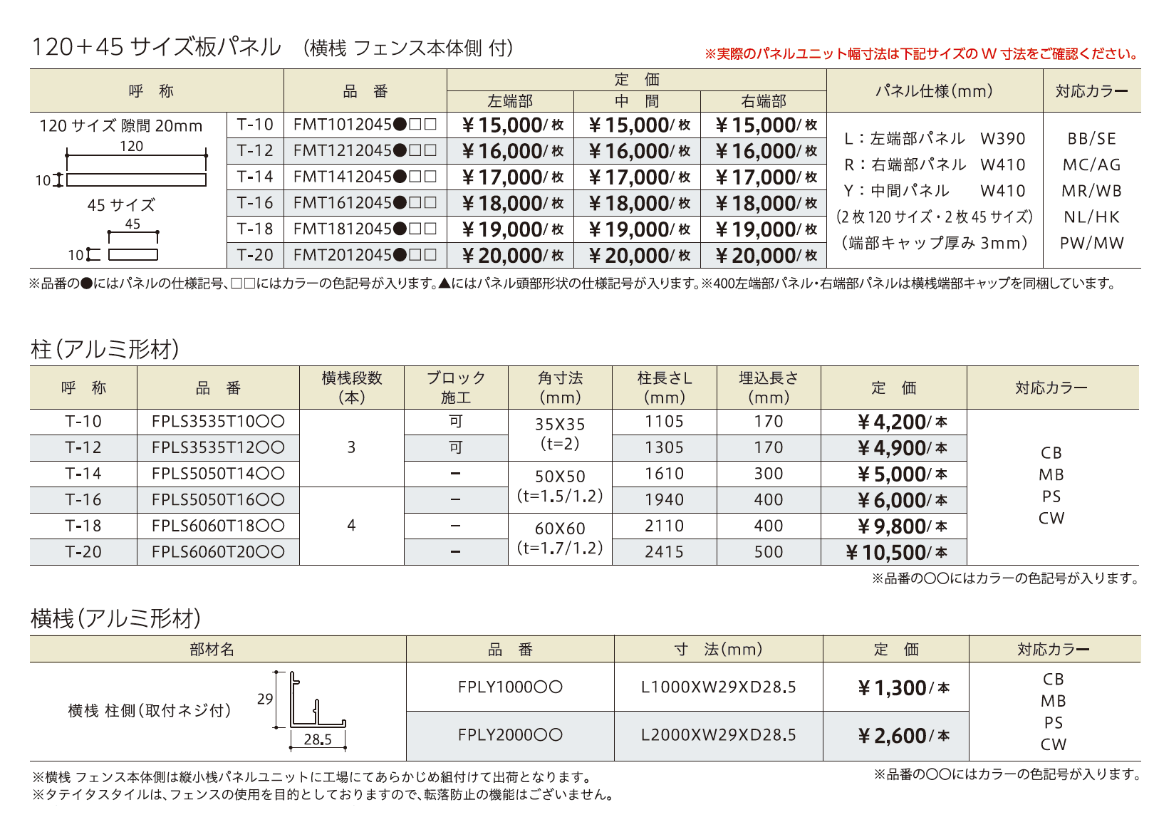 タテイタスタイル 120+45サイズ (隙間20mm)(板デコⅡ仕様)【2024年版】_価格_2