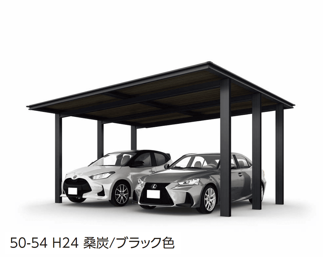 YKK APの「ルシアス カーポート 1500タイプ 2台用 単体セット/奥行連結セット【2024年版】」のサブ画像9