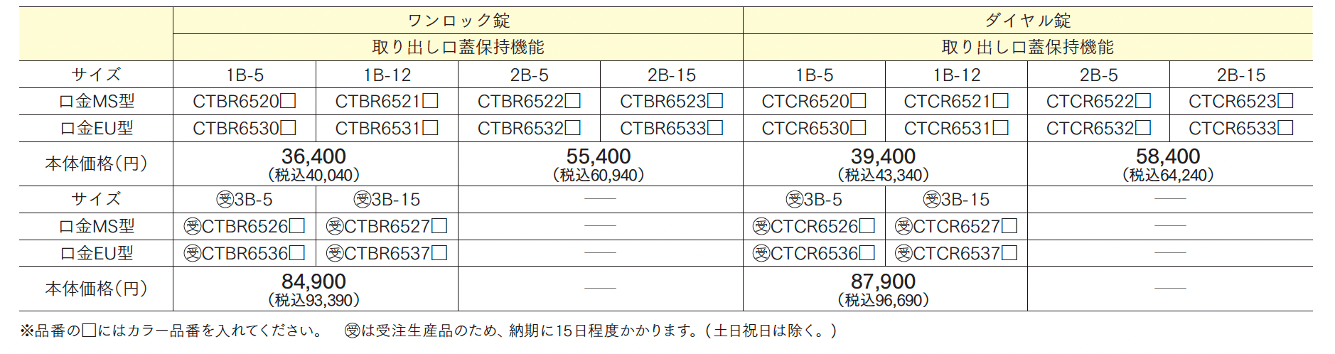 口金MS型/口金EU型【2024年版】_価格_1