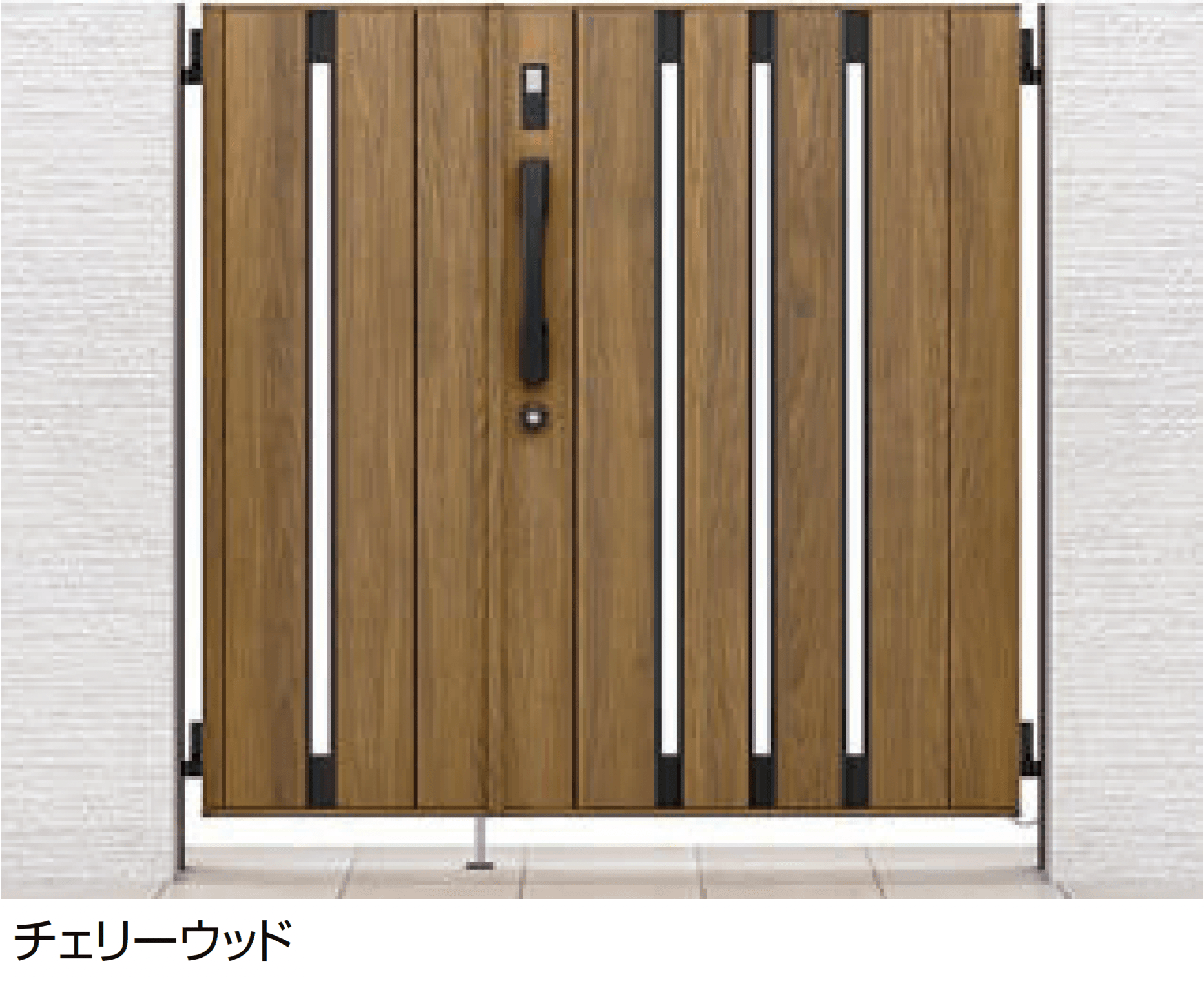 LIXILの「開き門扉AA スマートロックシステム FamiLock TS1型(木調)」のサブ画像1