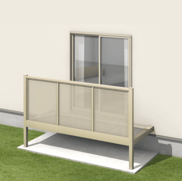 三協アルミの「オルネ(庭置き式 パンチング(サイドオープン))」