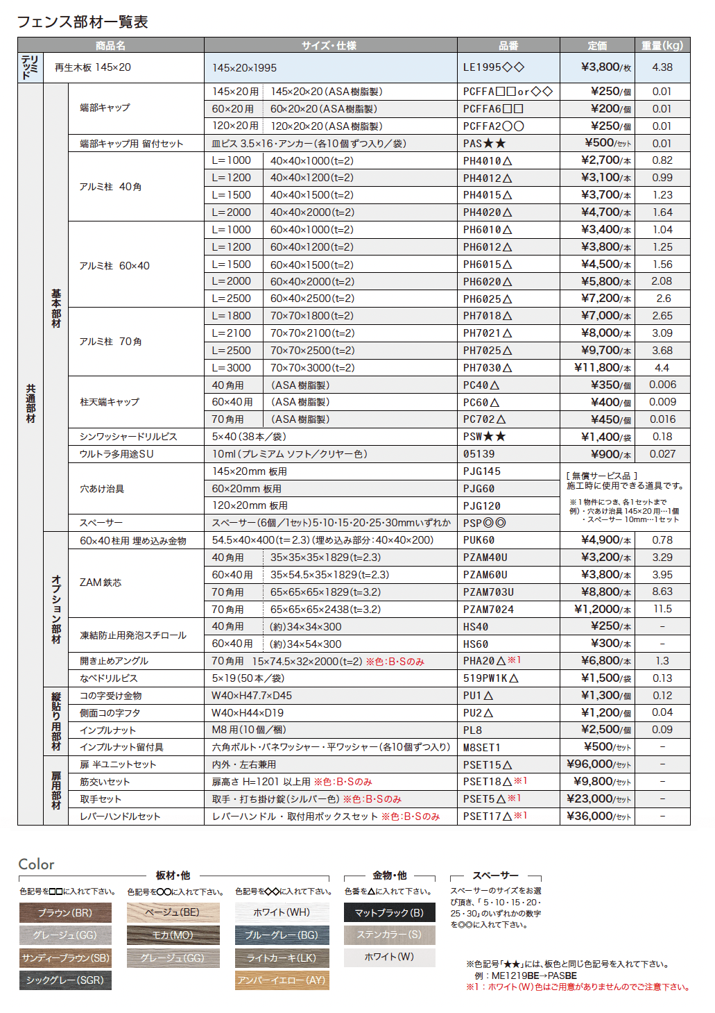 エコモックフェンス リミテッドエディション【2024年版】_価格_2