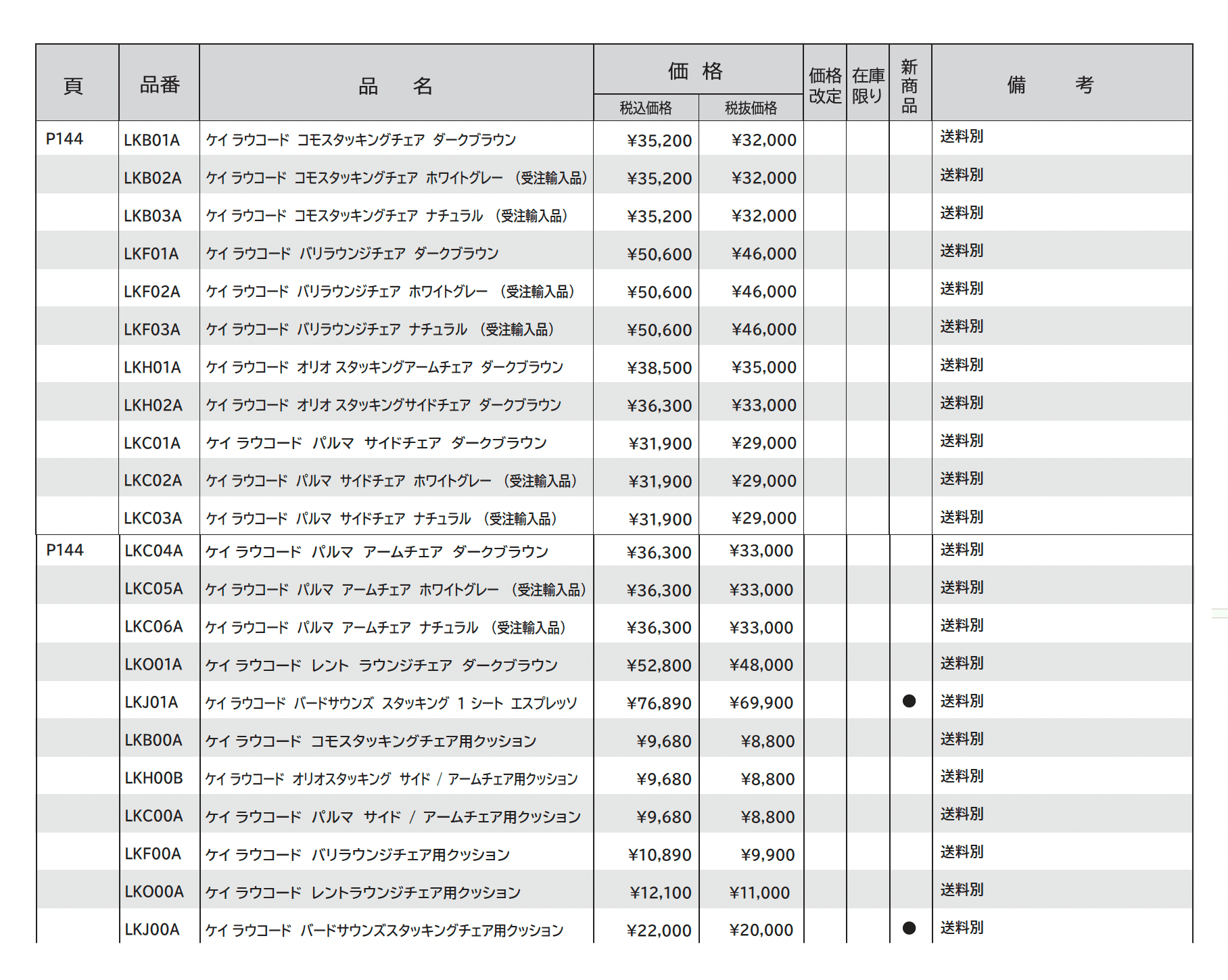ケイ.ラウコード チェア_価格_1
