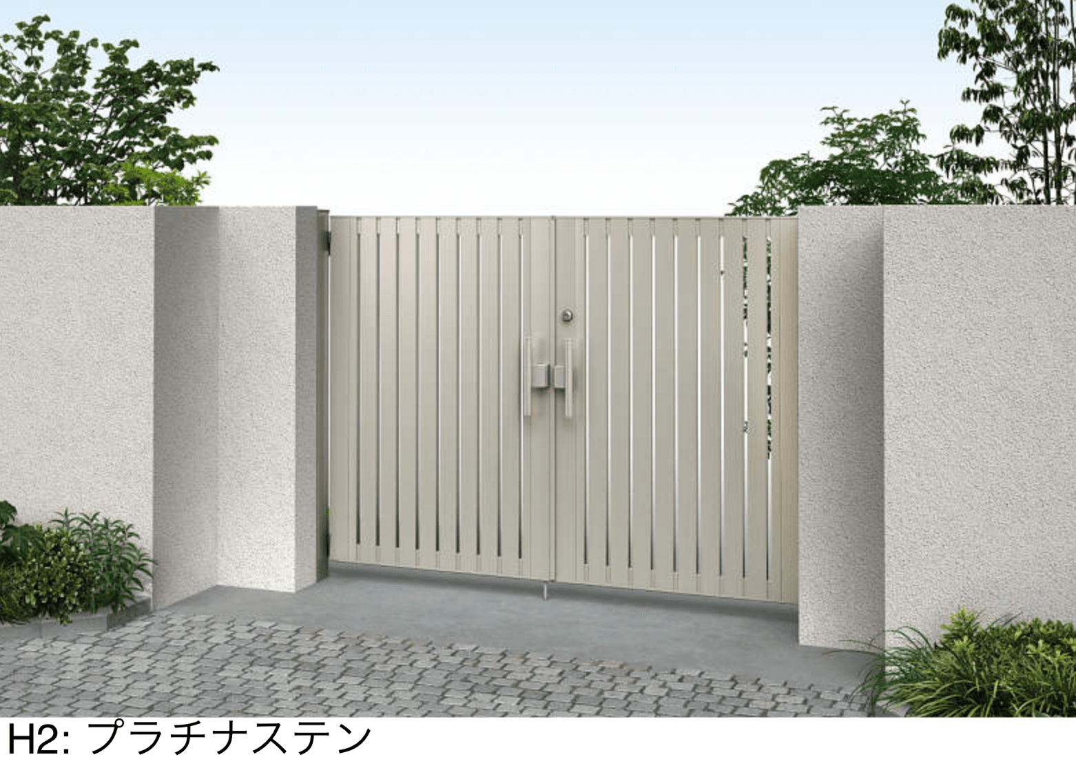 YKK APの「電気錠付共用門扉 ルシアス 門扉 TS3型【2025年6月発売】」のサブ画像1