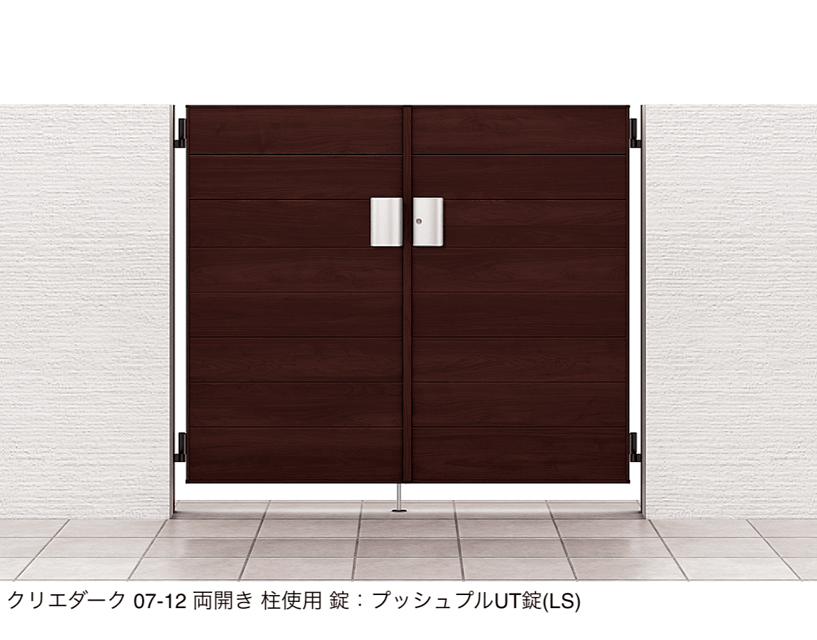 LIXILの「開き門扉AA YM1型(木調)」のサブ画像6