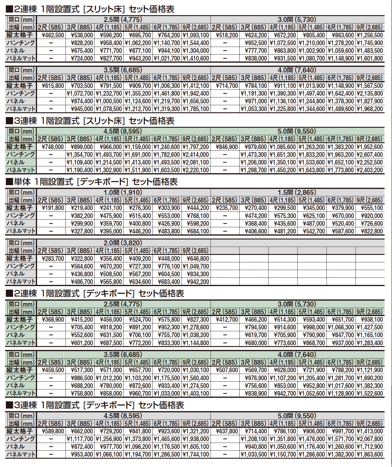 ビューステージ Hスタイル 九州・四国間 1階設置式【2025年版】_価格_2